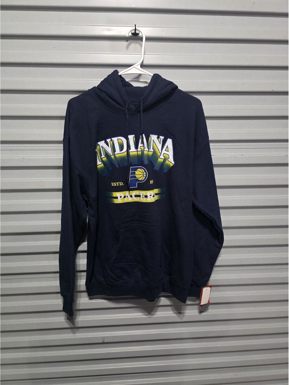 Indiana Pacers NBA Hoodie Sweatshirt Blue Men's Medium